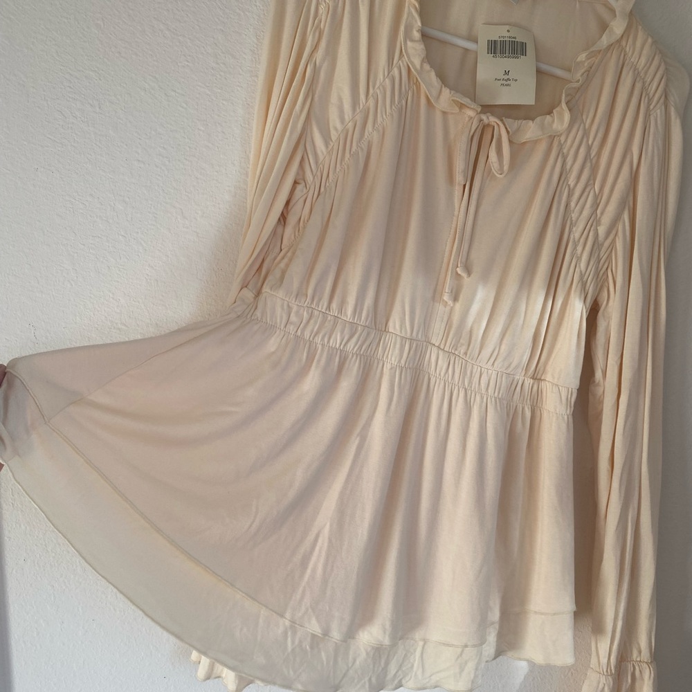 NWT Boston Proper ‘Poet Ruffle’ top - Picture 9 of 9